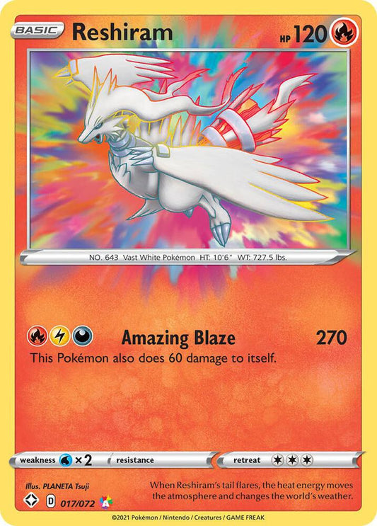 Reshiram - 017/072 - Amazing Rare - Shining Fates (SHF)